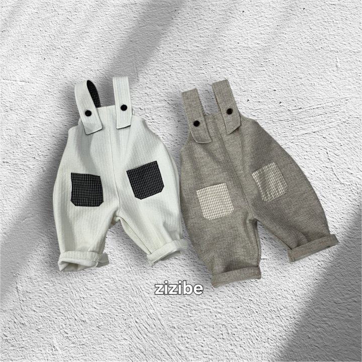 Zizibe - Korean Baby Fashion - #babyootd - Knit Suspender Pants - 6