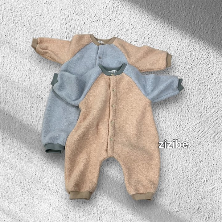Zizibe - Korean Baby Fashion - #babyootd - Sleeve Color Bodysuit - 2