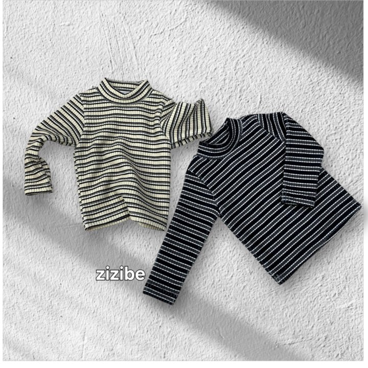 Zizibe - Korean Baby Fashion - #babyoutfit - Stripe Tee - 2