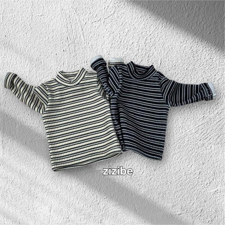 Zizibe - Korean Baby Fashion - #babyoutfit - Stripe Tee - 3