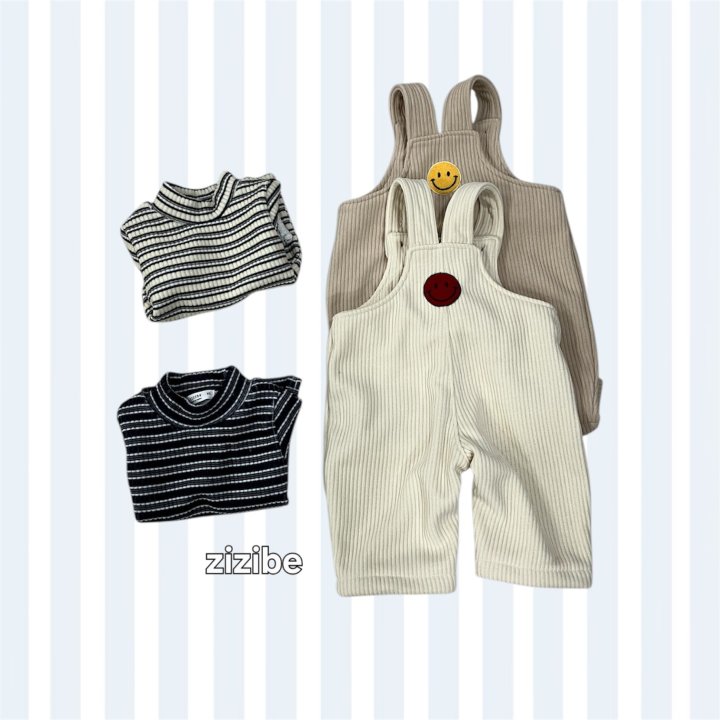 Zizibe - Korean Baby Fashion - #babyoutfit - Smile Suspender Suit - 9