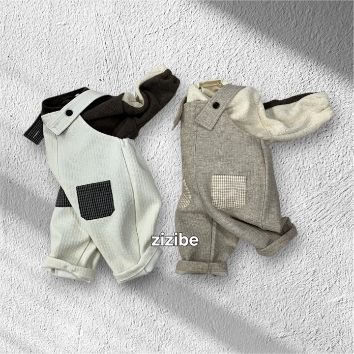 Zizibe - Korean Baby Fashion - #babyoutfit - Knit Suspender Pants - 8