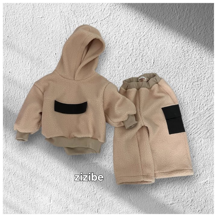 Zizibe - Korean Baby Fashion - #onlinebabyboutique - Hood Top Bottom Set