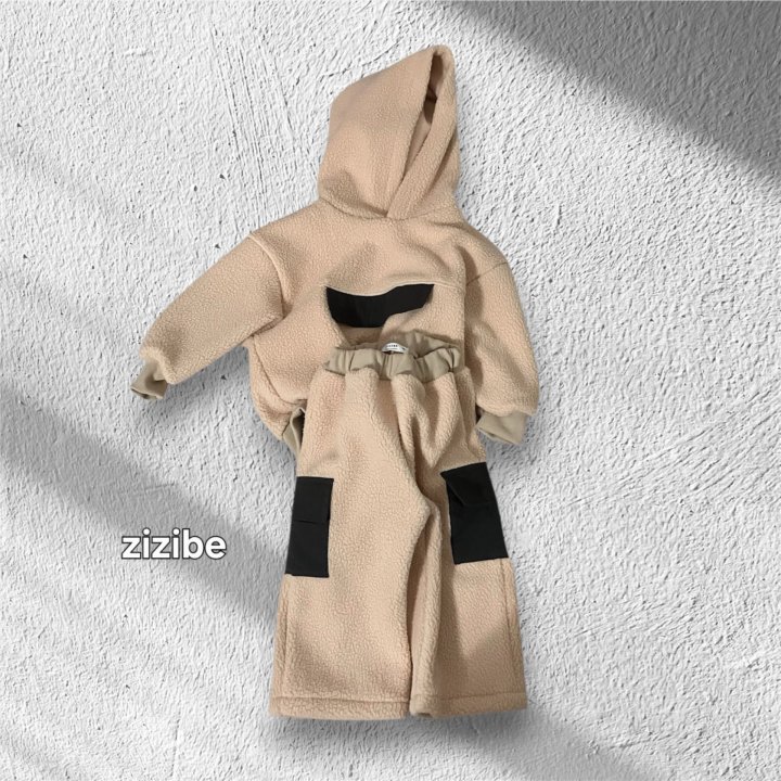 Zizibe - Korean Baby Fashion - #smilingbaby - Hood Top Bottom Set - 3