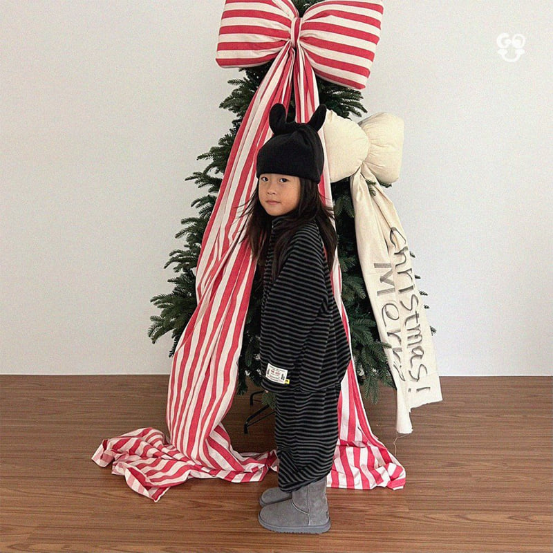 go;u - Korean Children Fashion - #Kfashion4kids - Stripe Set (Junior) - 10