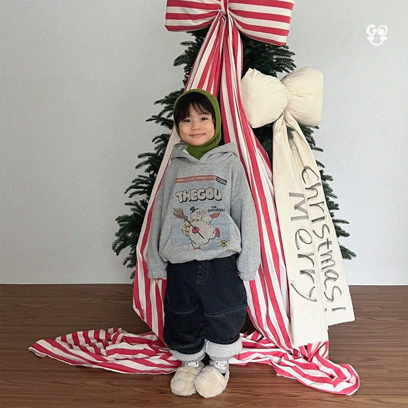 go;u - Korean Children Fashion - #childofig - Snowman Hoodie - 3