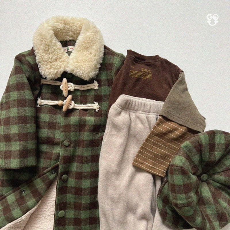 go;u - Korean Children Fashion - #designkidswear - Square Coat (Junior) - 3