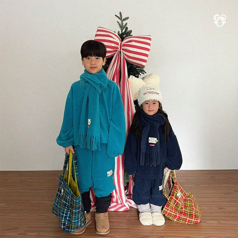 go;u - Korean Children Fashion - #designkidswear - Polpol Set (Oatmeal-Kids) - 8