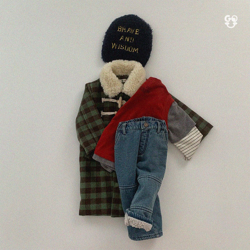 go;u - Korean Children Fashion - #designkidswear - Square Coat (Junior) - 4