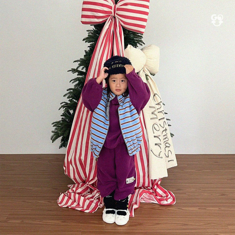 go;u - Korean Children Fashion - #discoveringself - Polpol Set (Oatmeal-Kids) - 9