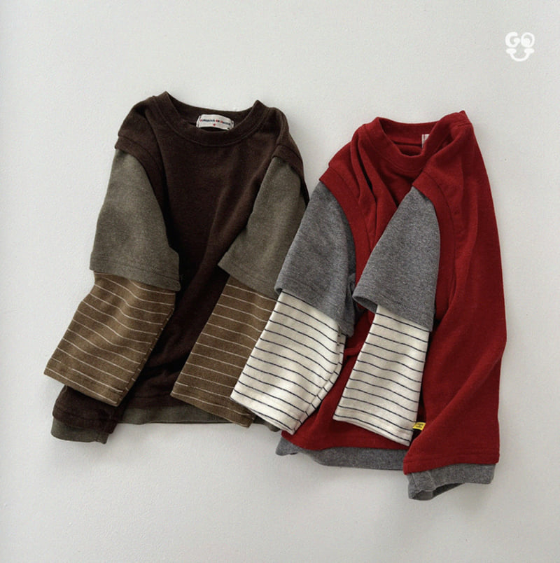 go;u - Korean Children Fashion - #fashionkids - Three Combo Tee