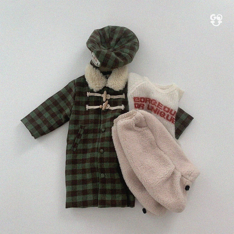 go;u - Korean Children Fashion - #kidsshorts - Square Coat (Junior) - 6