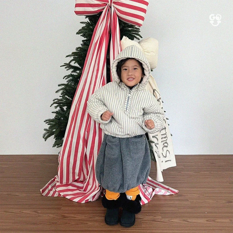 go;u - Korean Children Fashion - #kidsshorts - Pompon Anorak Hoodie (Kids) - 5