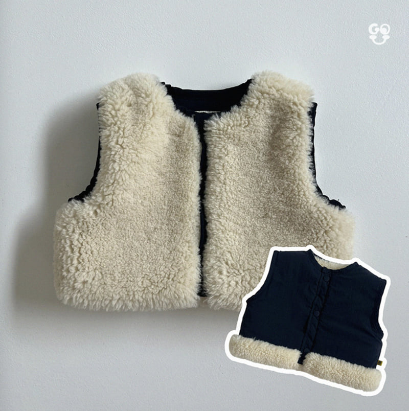 go;u - Korean Children Fashion - #kidsshorts - Creamy Vest