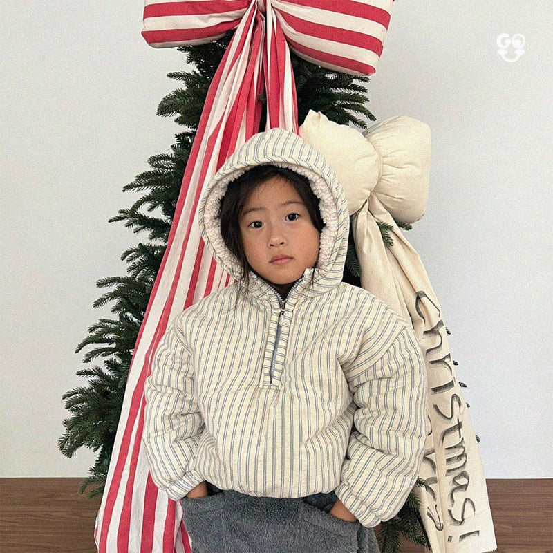 go;u - Korean Children Fashion - #kidsstore - Pompon Anorak Hoodie (Kids) - 6