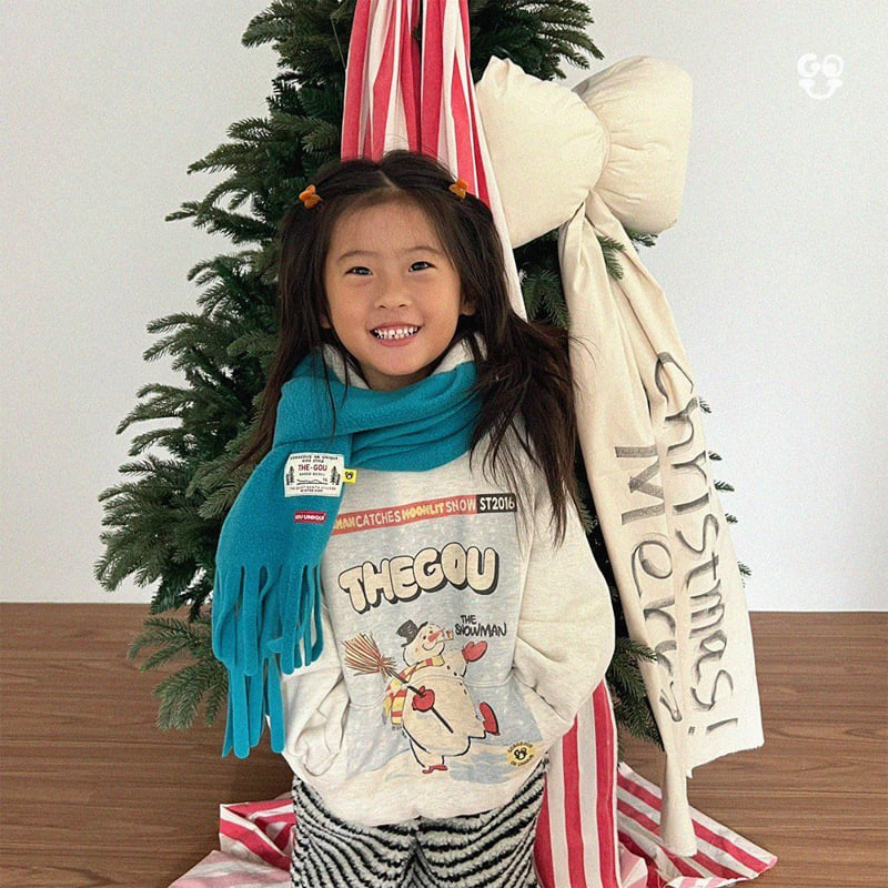 go;u - Korean Children Fashion - #littlefashionista - Snowman Hoodie - 12