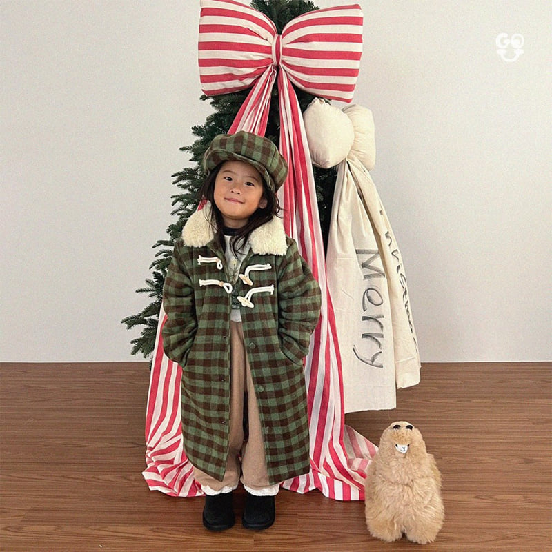 go;u - Korean Children Fashion - #littlefashionista - Square Coat (Junior) - 10