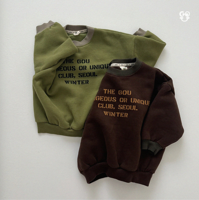 go;u - Korean Children Fashion - #littlefashionista - Avocado Sweatshirt