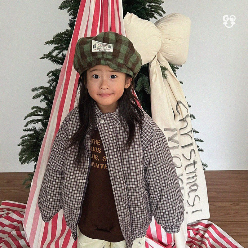 go;u - Korean Children Fashion - #prettylittlegirls - Check Check Jacket (Kids) - 10