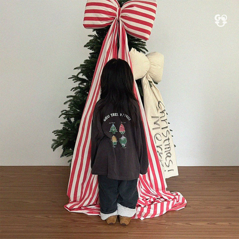 go;u - Korean Children Fashion - #toddlerclothing - Tree Family Tee - 12