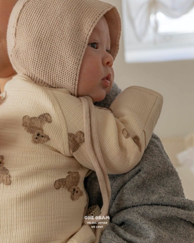 1 Gram - Korean Baby Fashion - #babyboutique - Bobo Newborn Gown - 11