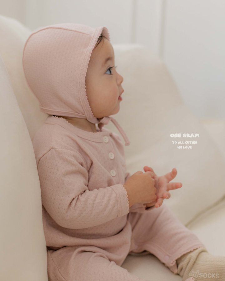 1 Gram - Korean Baby Fashion - #onlinebabyshop - Lauren Pincord Suit (All) - 4