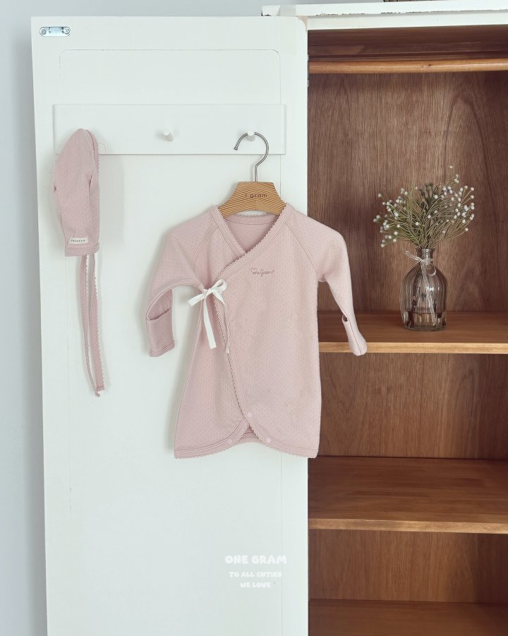 1 Gram - Korean Baby Fashion - #babyboutique - Lauren Pincord Bonnet - 3