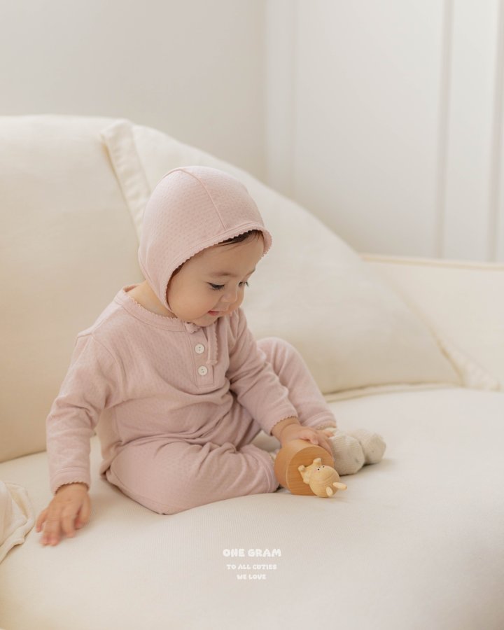 1 Gram - Korean Baby Fashion - #babyboutiqueclothing - Lauren Pincord Suit (All) - 6