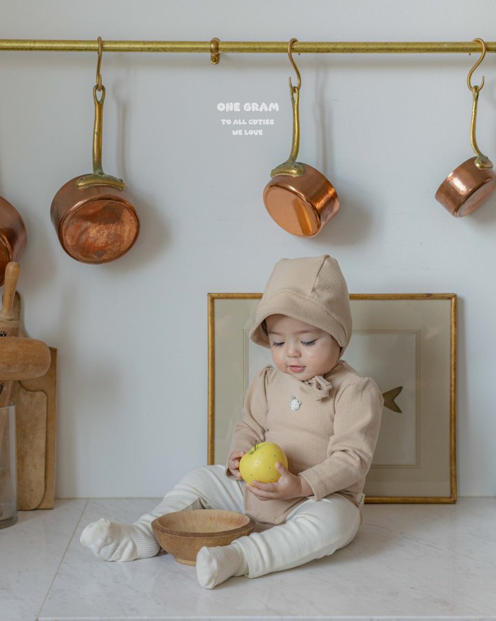 1 Gram - Korean Baby Fashion - #babyboutiqueclothing - Flo Suit (Dot) - 4
