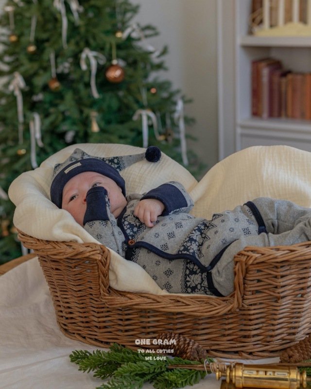 1 Gram - Korean Baby Fashion - #babyclothing - Orbit Newborn Suit - 6