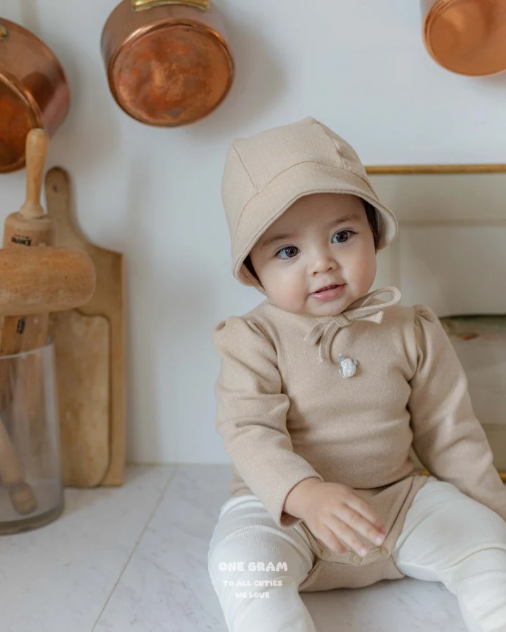 1 Gram - Korean Baby Fashion - #babyfever - Flo Suit (Dot) - 6