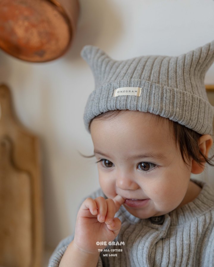 1 Gram - Korean Baby Fashion - #babygirlfashion - Tony Beanie - 5