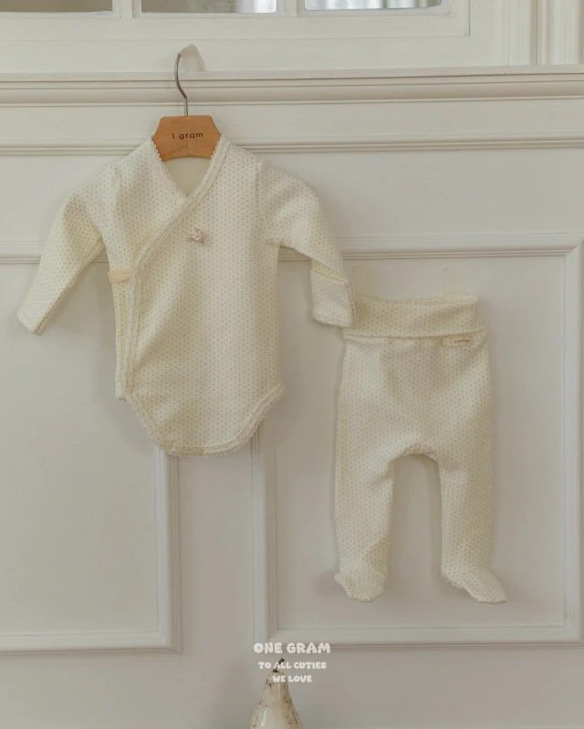 1 Gram - Korean Baby Fashion - #babylifestyle - Flo Newborn Leggings Set - 7