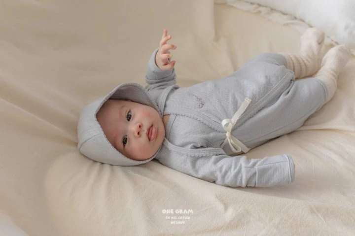 1 Gram - Korean Baby Fashion - #babyoninstagram - Lauren Pincord Newborn Suit - 11