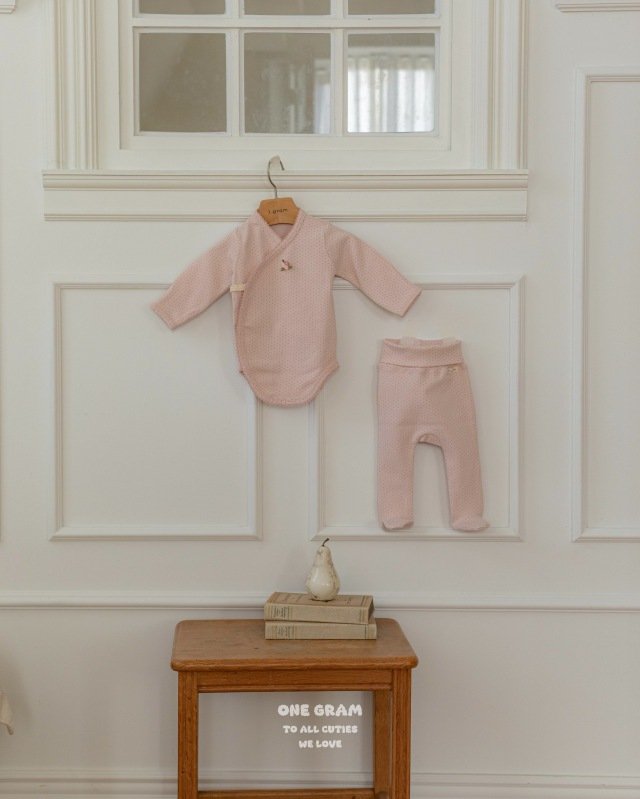 1 Gram - Korean Baby Fashion - #babyootd - Flo Newborn Leggings Set - 9