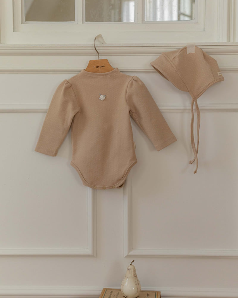 1 Gram - Korean Baby Fashion - #babyoutfit - Flo Suit (Dot) - 12