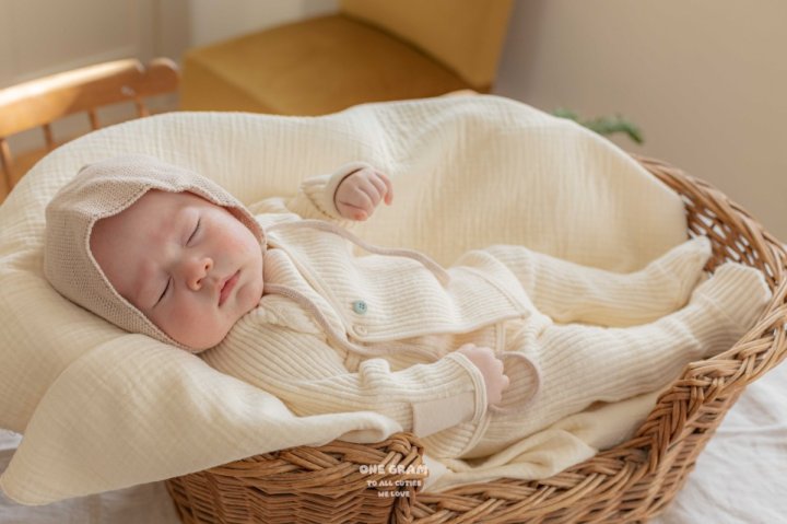 1 Gram - Korean Baby Fashion - #babyoutfit - Mary Newborn Leggings Set - 8