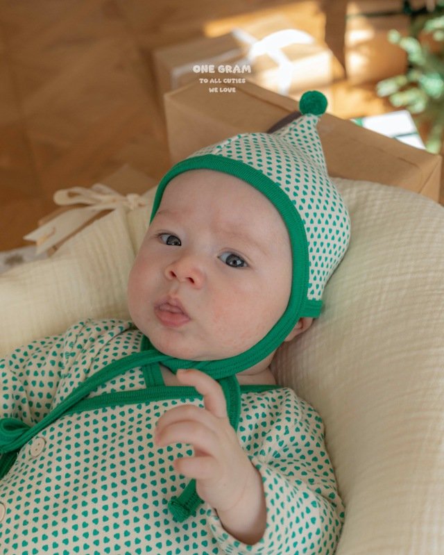 1 Gram - Korean Baby Fashion - #babyoutfit - Vivia Newborn Suit (All) - 4