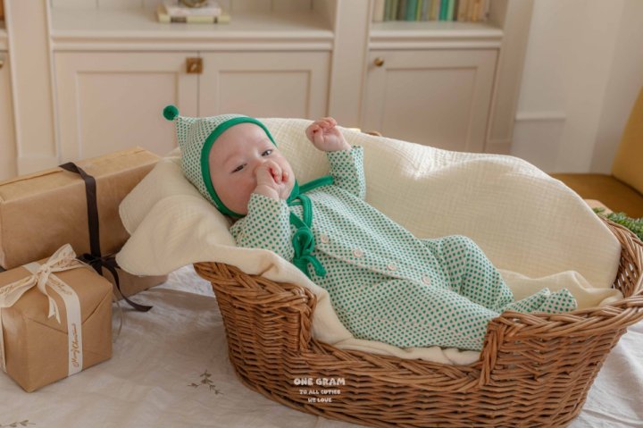 1 Gram - Korean Baby Fashion - #onlinebabyboutique - Vivia Newborn Suit (All) - 5