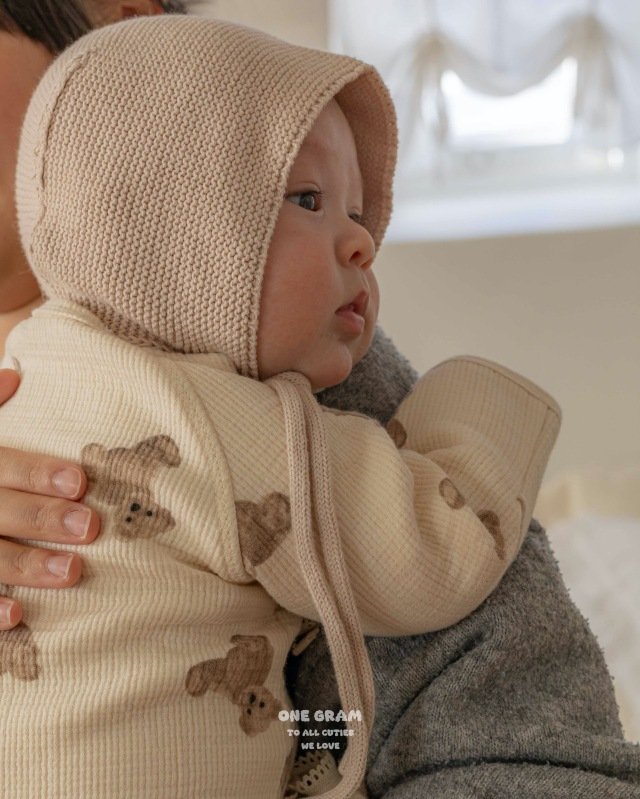 1 Gram - Korean Baby Fashion - #onlinebabyshop - Bobo Newborn Gown - 9