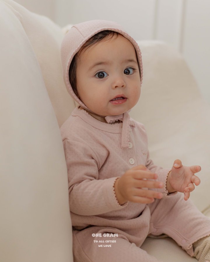 1 Gram - Korean Baby Fashion - #onlinebabyshop - Lauren Pincord Suit (All) - 3
