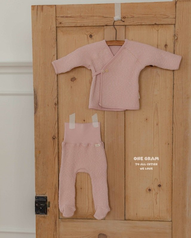 1 Gram - Korean Baby Fashion - #smilingbaby - Mary Newborn Leggings Set - 12