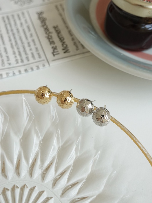 Fine Mirrorball Round Earrings Fine Mirrorball Round Earrings