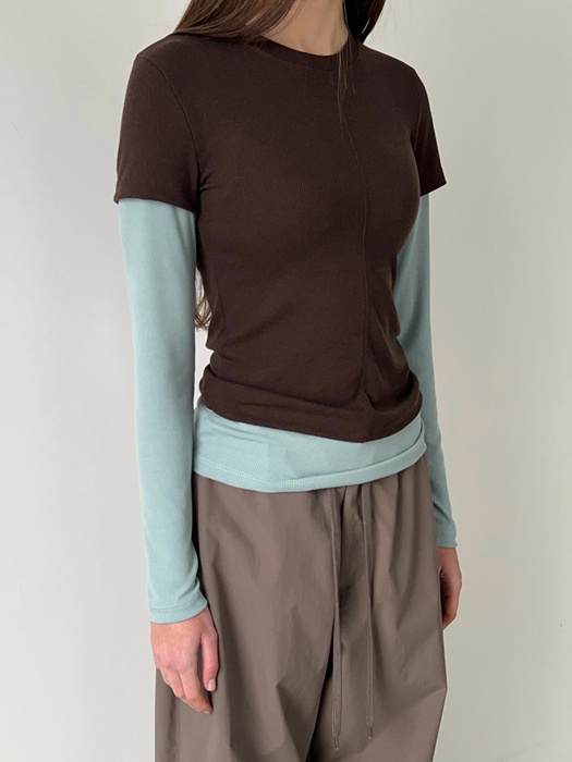Layered Contrast Tee Layered Contrast Tee