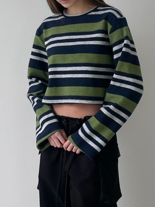 Two-Tone Mix Crop Tee Two-Tone Mix Crop Tee