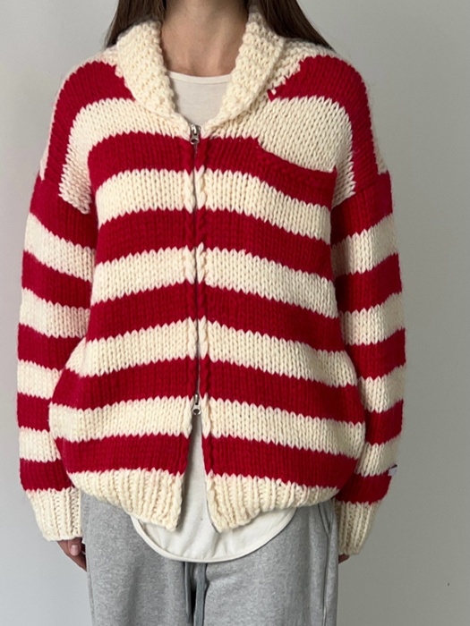 Coichan Handmade Stripe Cardigan Coichan Handmade Stripe Cardigan