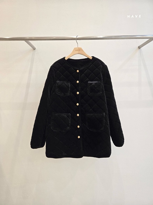 Velvet Quilted Jacket Velvet Quilted Jacket