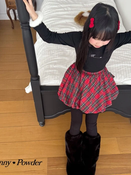 Check Balloon Skirt Check Balloon Skirt