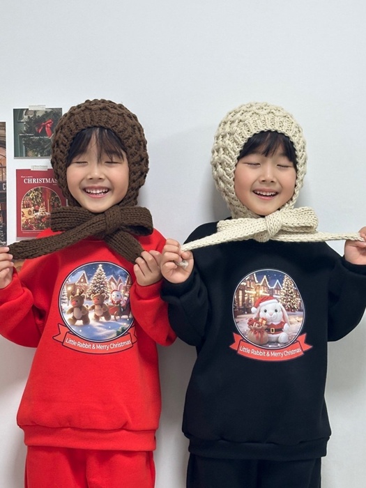 Fleece Rabbit Santa Set Fleece Rabbit Santa Set