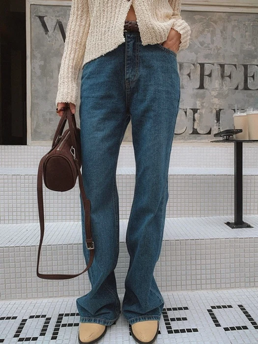 892 Bootcut Blue Denim Wide Pants 892 Bootcut Blue Denim Wide Pants